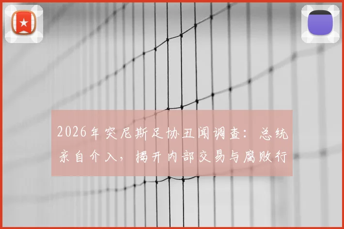2026年突尼斯足协丑闻调查:总统亲自介入,揭开内部交易与腐败行为最新进展
